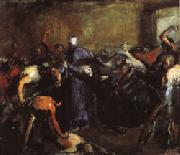 Jean - Baptiste Carpeaux Monseigneur Darboy in His Prison ( Archbishop Shot by Commune, May 24, 1871 ) USA oil painting artist